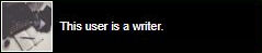 open book 'this user is a writer'