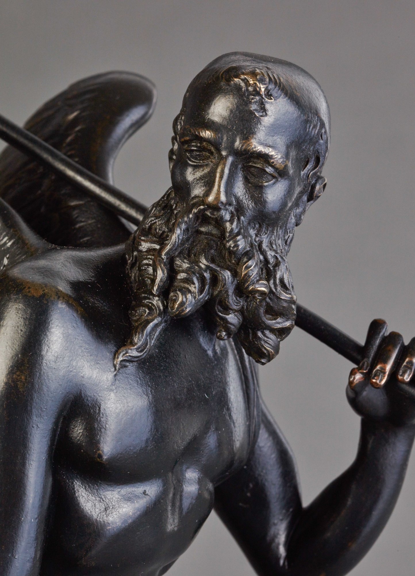 an ai-generated image of a statue of cronos