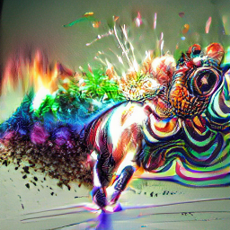 an insect winding up to kick the air