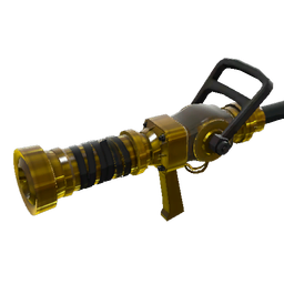 a solid gold cylindrical beam emitter