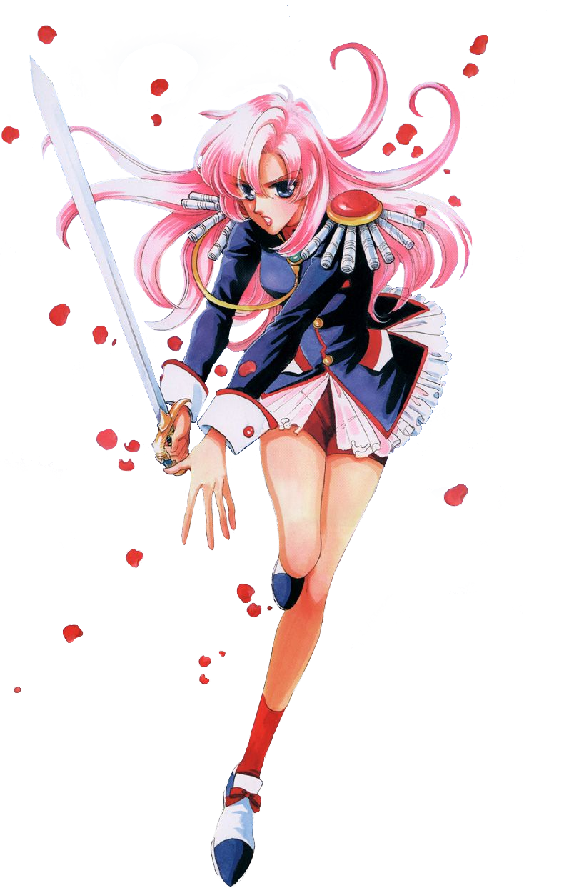 utena brandishing her sword