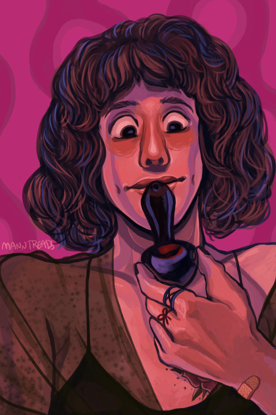georgie smoking weed
