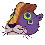 otter-like portrait with casque